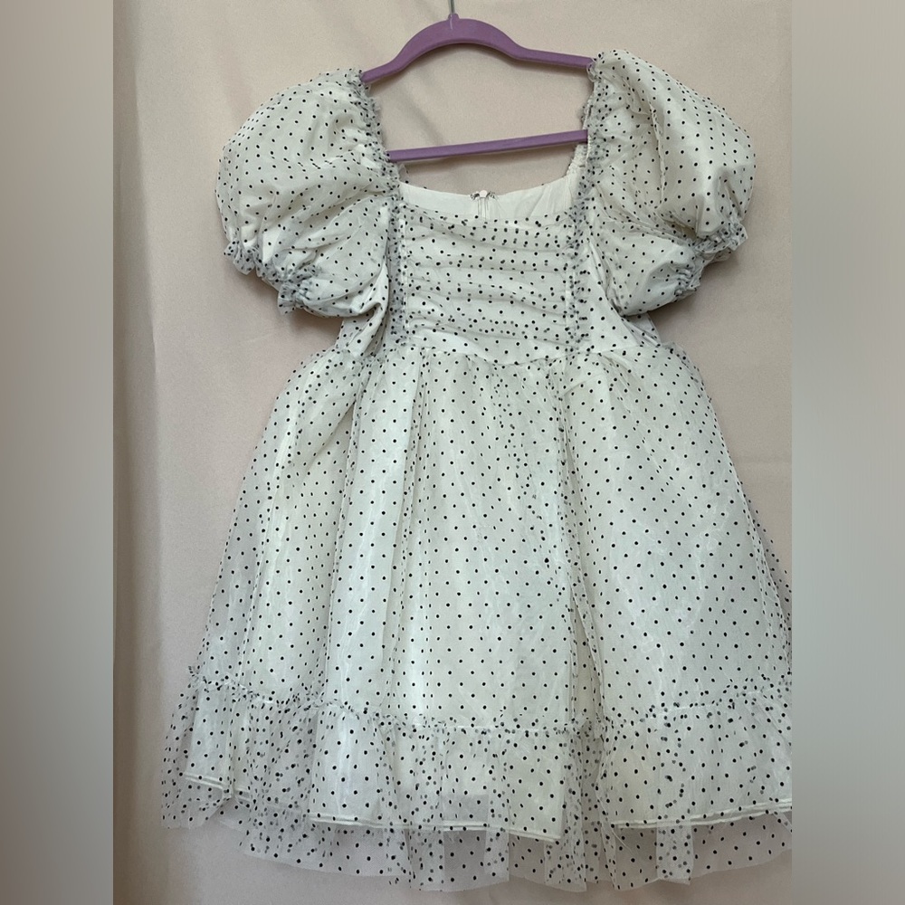 JOYFOLIE Polka Dot Glenn Babydoll Dress - Picture 3 of 14